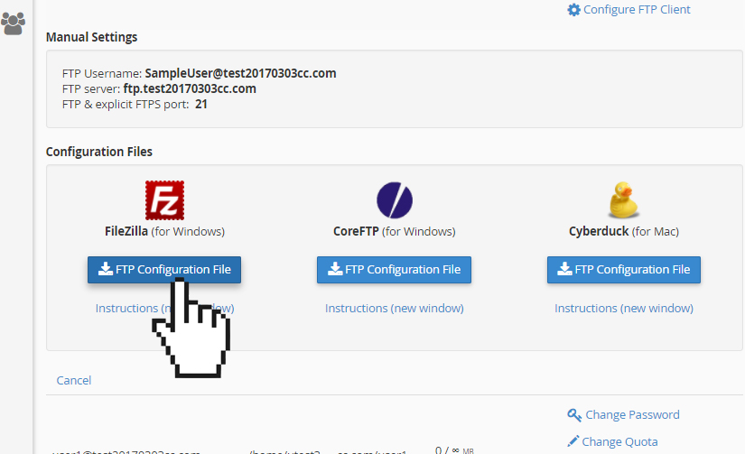 cpanel ftp cpanel ftp