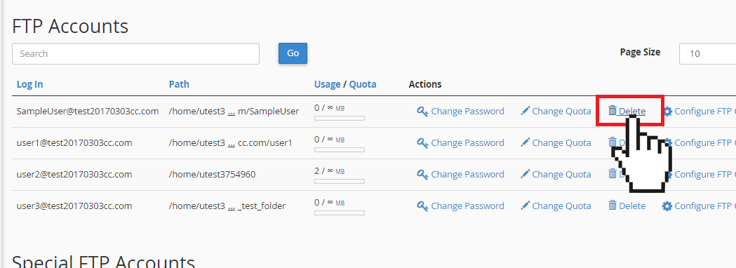 Delete Ftp Account Doteasy
