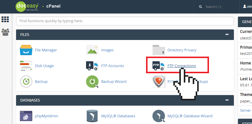 cpanel ftp cpanel ftp
