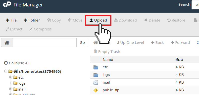 cPanel File Manager: Uploading Files | Doteasy Web Hosting
