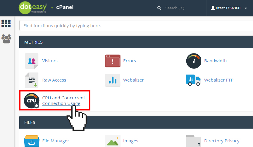 cPanel concurrent usage