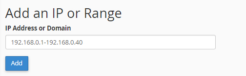 Add range. Adding domain address. Address name PNG