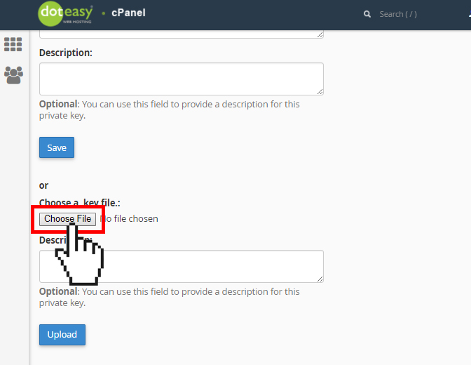 Upload A Private Key Doteasy Web Hosting Upload A Private Key Doteasy Web Hosting