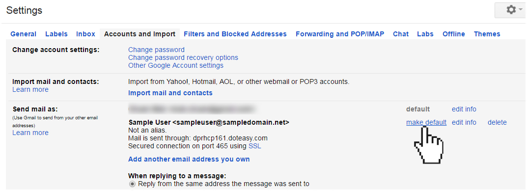 Importing Your Domain Email Account Into Your Gmail Account Doteasy