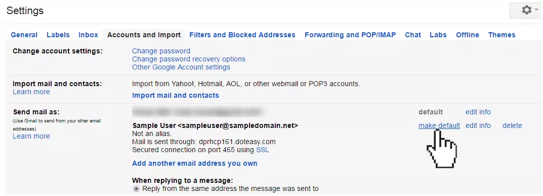 send out from domain email gmail