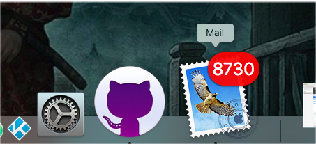 Mac Mail on dock