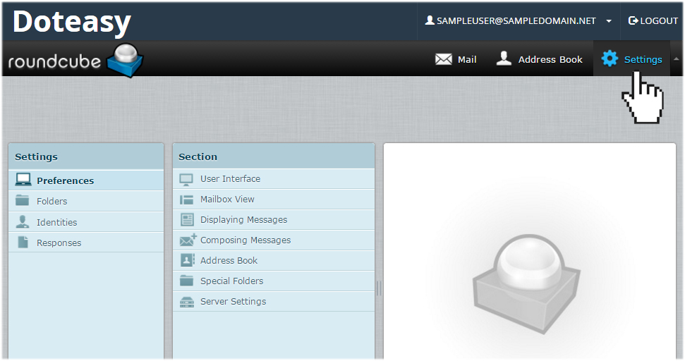 remote address book server roundcube