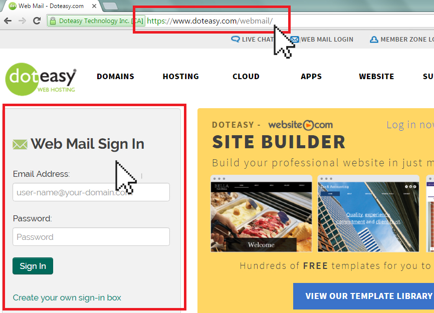 Webmail Vs Email Client Doteasy