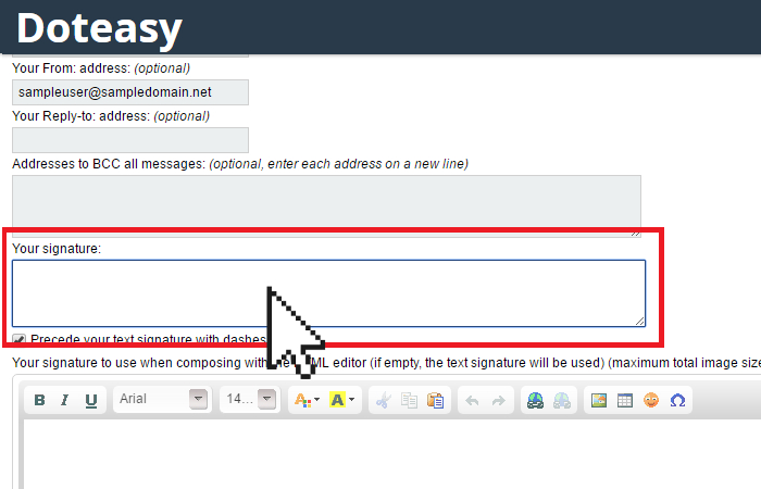 how to create an email signature