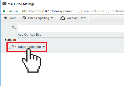 Https mail attachment