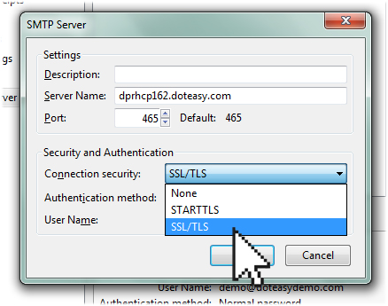 thunderbird smtp settings thunderbird smtp settings