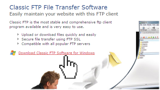 Uploading your web files using Classic FTP (Windows) | Doteasy Web ...