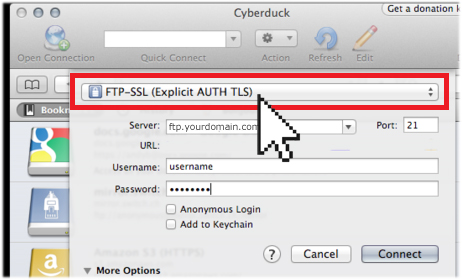 cyberduck or filezilla for mac