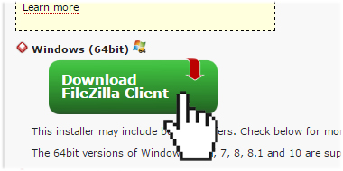 filezilla log in to domain