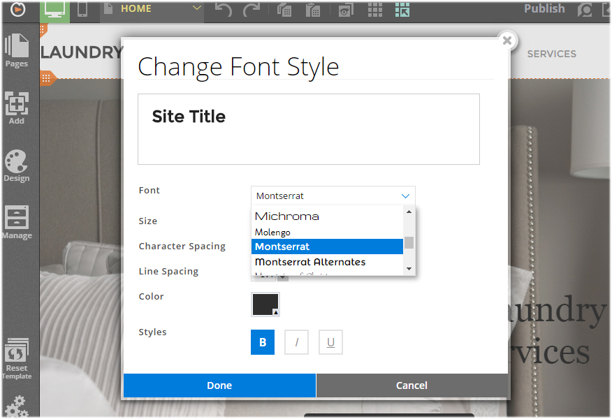 Adding text to your website | Website.com