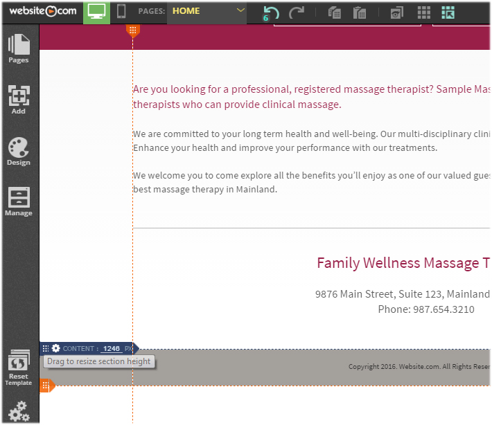 designing your website header