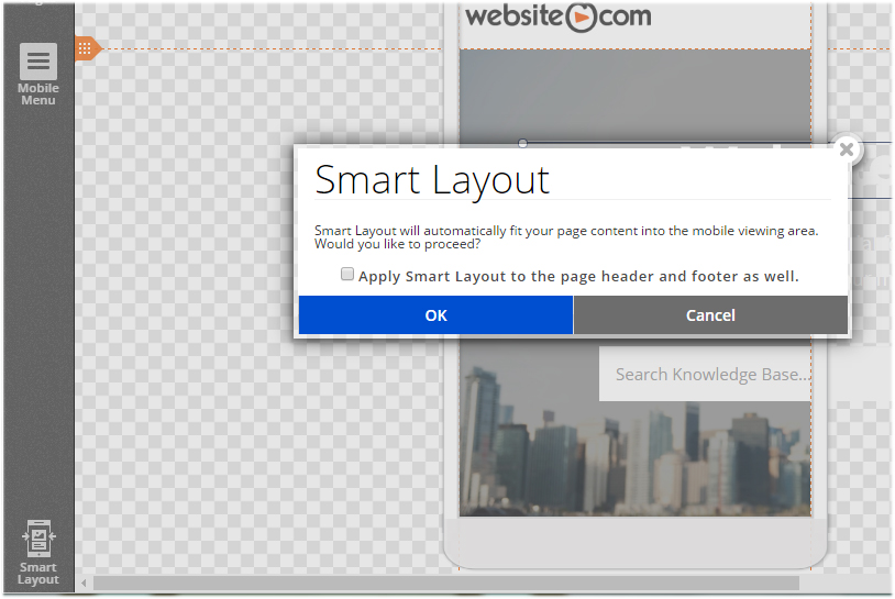 mobile editor smart layout