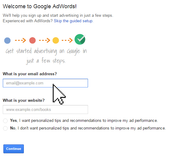 Promote your website with Google AdWords