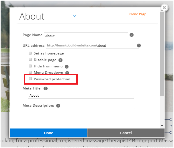 website.com disable password