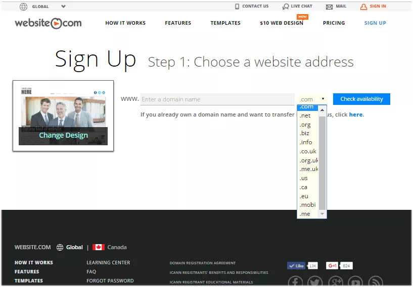 domain name registration
