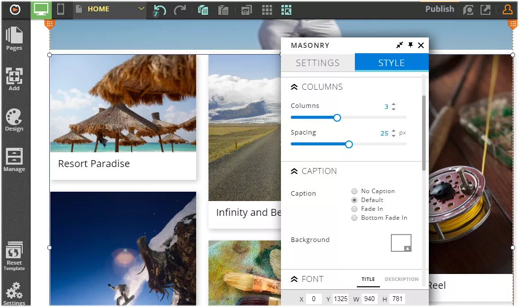 photo gallery options